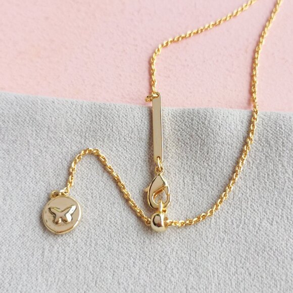 Kendra Scott - Ari Heart Music Note Drusy Gold Necklace - NEW - Picture 4 of 4